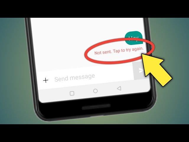 Not Sent Tap To Try Again | Not Sent Tap To Try Again Airtel | Message Not Sent Tap To Try Again