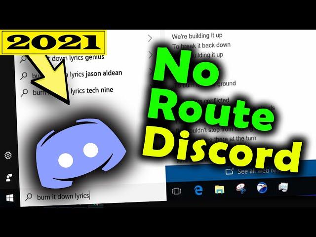 No Route Discord Fix Windows 10 | How to Fix Discord No Route