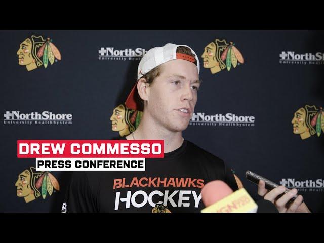 Drew Commesso after Prospect Showcase win | Chicago Blackhawks