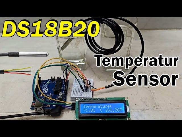 How to use DS18B20 Digital Temperature sensor with Arduino and View on LCD  I2C | DS18B20 sensor