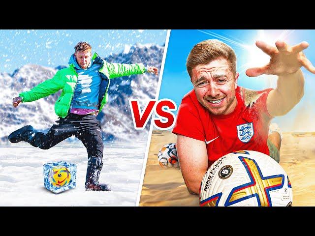 0°C vs 40°C Football Challenges