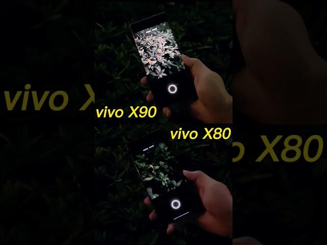 Vivo X90 vs Vivo X80 Night Mode Camera Performance test #shorts