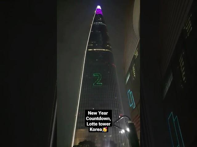 New year countdown ,Lotte Tower, korea