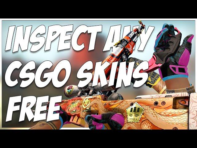 HOW TO INSPECT ANY CSGO SKIN IN GAME!!