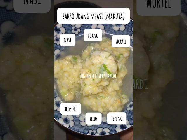 BAKSO UDANG NASI MPASI | BAKSO UDANG WORTEL MPASI | BAKSO UDANG BROKOLI MPASI | MAKUTA MPASI