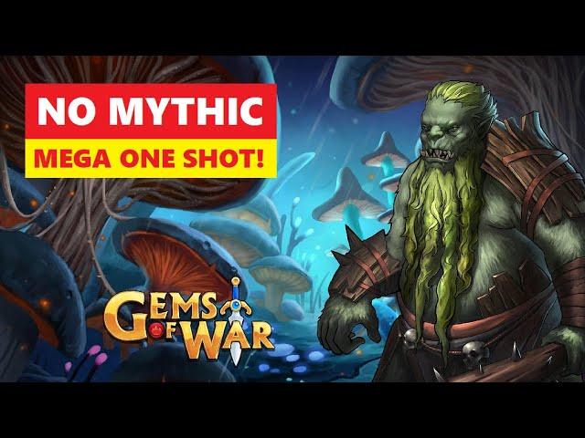 Gems of War Amanithrax Faction Assault! Mega One Shot Best Fast Team!