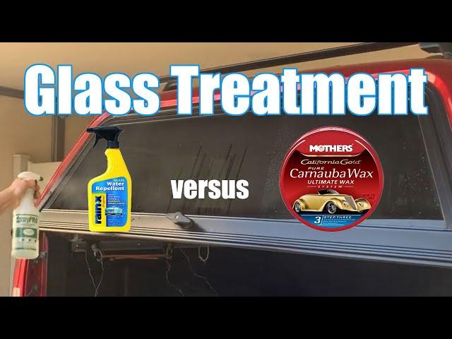 Auto Glass Treatment:  Rain-X vs Carnauba Wax