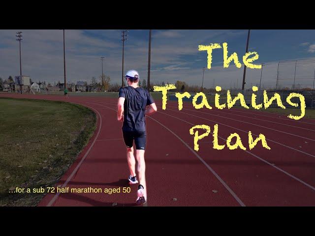 HERE IT IS!  Training plan for a sub 72 half marathon aged 50 // Let’s go! :)