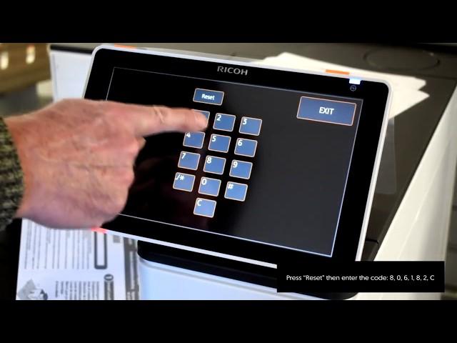 Ricoh SP C840 | How to access service mode