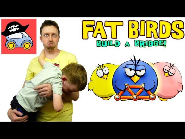  ТОЛСТЫЕ ПТИЦЫ. Необычные игры: Fat Birds Build a Bridge. Летсплей. Жестянка