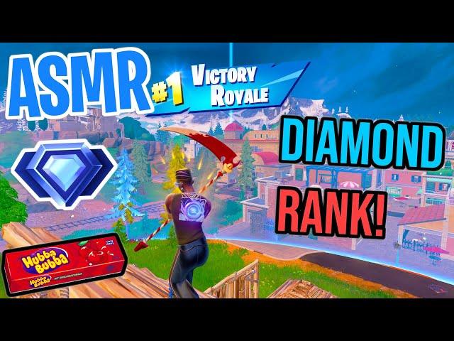 ASMR Gaming  Fortnite Diamond Ranked! Relaxing Gum Chewing  Controller Sounds + Whispering