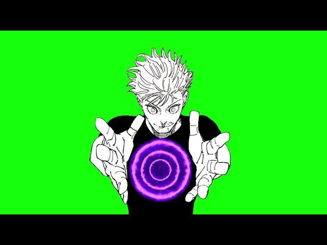 GOJO GREEN SCREEN MANGA ANIMATION (JJK) #capcutpc #gojo