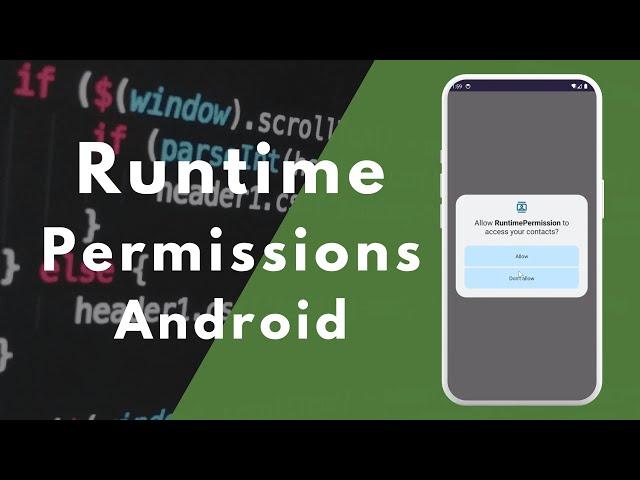 How to handle Runtime Permissions In Android