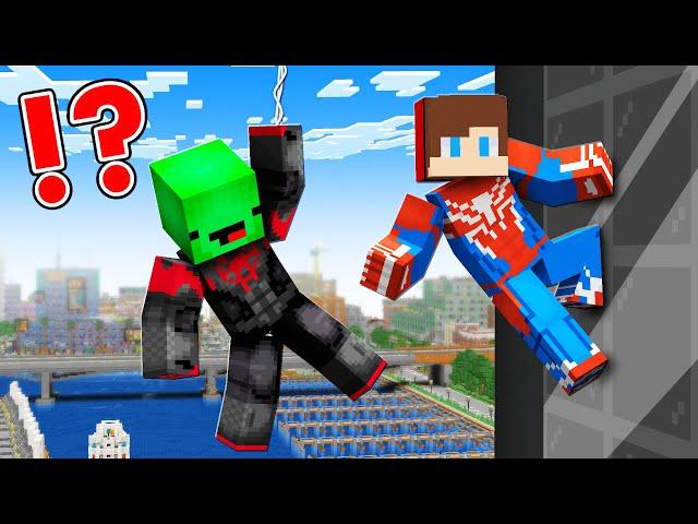 Mikey and JJ BECOME SPIDER-MAN Miles Morales and Peter Parker in Minecraft! - Maizen