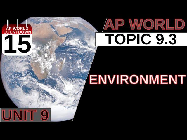 AROUND THE AP WORLD DAY 15: THE ENVIRONMENT