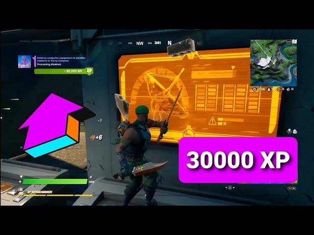 Destroy Computer Equipment at Satelite Stations or Corny Complex - Fortnite Challenge