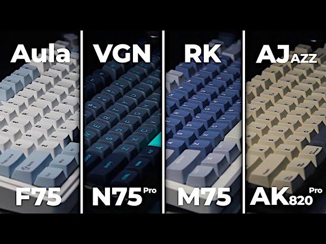 Aula F75 vs Ajazz AK820 Pro vs RK M75 vs VGN N75 Pro - Which One Should You Buy?