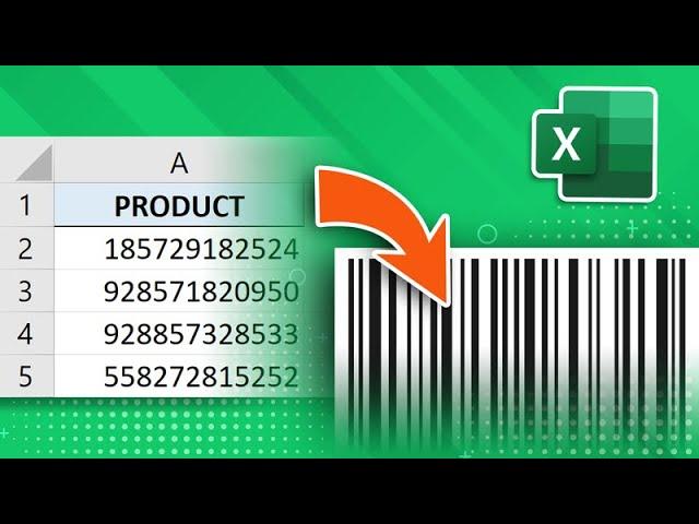 How to create barcodes in Excel [for all versions]