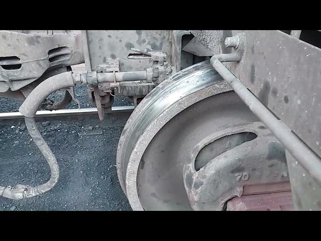 Finding a Flat Spot on a Freight Car Wheel plus the Rails are Singing