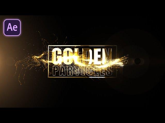 Gold Particles logo Reveal in After Effects | After Effects Tutorial