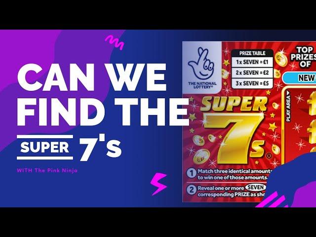 New Scratch Cards Super Sevens £1 Card #close2seven #scratchcards #newscratchcards