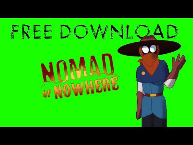 Nomad of Nowhere Logo With Animation - Green Screen Footage