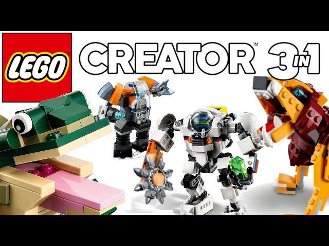 All Lego Creator 3-in-1 sets 2021