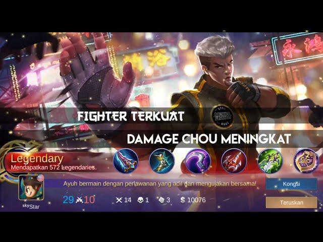 Item Dan Gameplay Terbaik Chou Damage Tak Masuk Akal #Syno #Axe #Braxy #chou