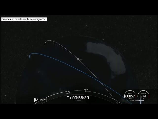 Starlink Mission. Pruebas directo AviaciondigitalTV