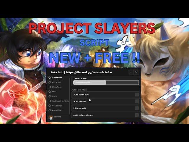 *NEW* [Update 1.5] Best Project Slayers Mobile Script | Auto bosses, Kill Aura & much more