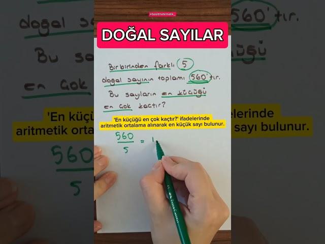 DOĞAL SAYILAR. #doğalsayılar