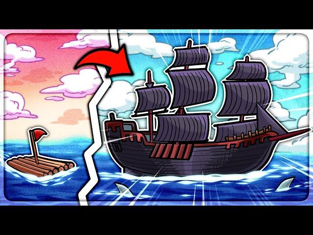 I Built The WORLD'S BEST Pirate Ship in Raft Survival