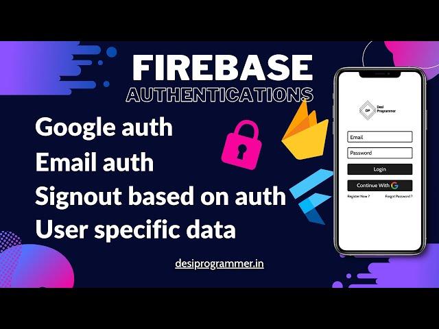 Flutter Firebase Google Sign In , Email Sign In And User Specific Data