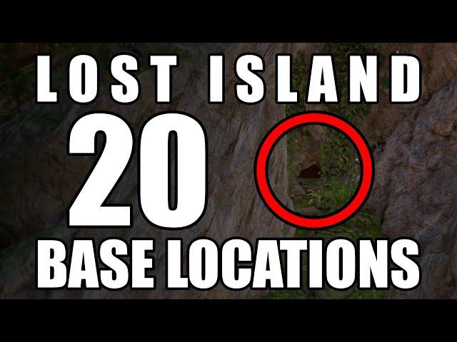 ARK Lost Island - 20 Base locations... rat holes, hidden areas, caves, alpha spots and more...