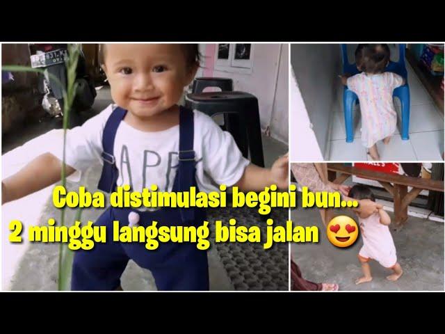 STIMULASI BAYI BERJALAN | MELATIH BAYI BERDIRI SENDIRI SAMPAI BISA JALAN