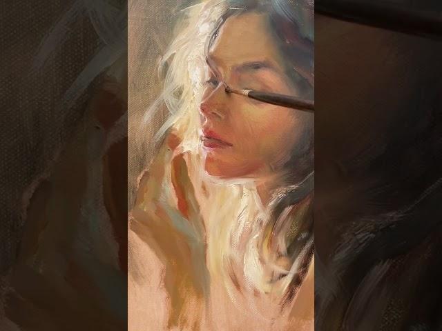 Oil portrait painting