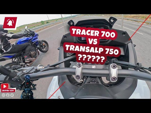 Yamaha Tracer 700 vs Honda Transalp 750 Roll Race