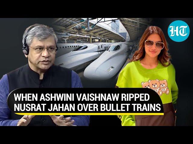 'Indian soil unfit...': How Ashwini Vaishnaw slammed TMC MP Nusrat Jahan for remarks on Bullet train