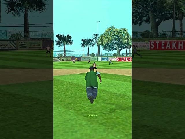 Challenge: play cricket in GTA San Andreas #shorts #evilamityt