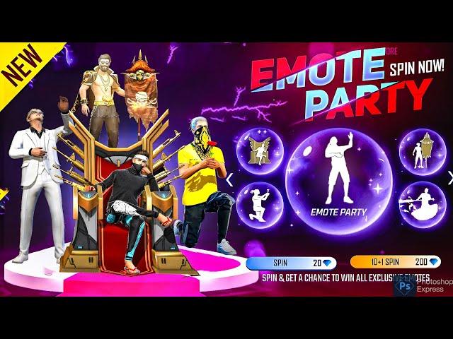 Emote Party Event Free Fire 2024 | Free Fire New Event | Ff New Event | Ff New Event Today