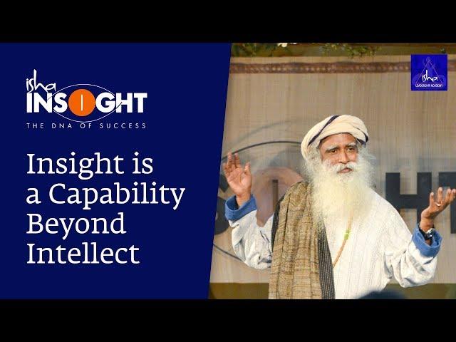 Insight is a Capability Beyond Intellect