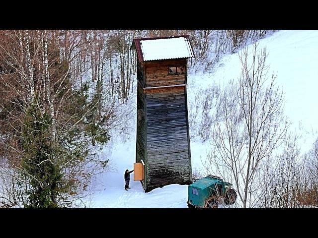 ТАЁЖНАЯ ИЗБА ПРИЮТИЛА | ДВА ДНЯ ЖИВЁМ В ЛЕСУ, ЛОВИМ РЫБУ | ПРОВАЛИЛСЯ ПОД ЛЁД