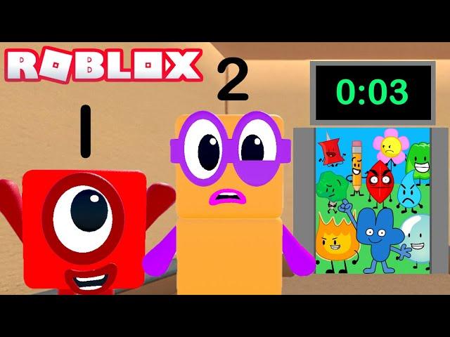 Numberblocks VS The BFDI Elevator | Roblox