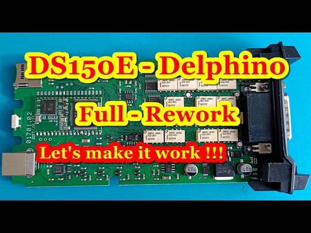 DS150E Full-Rework. Let's make Delphi-Clone work !!! ds150e single board repair .