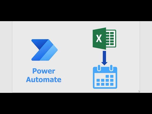 Using power automate to transform excel to calendar event