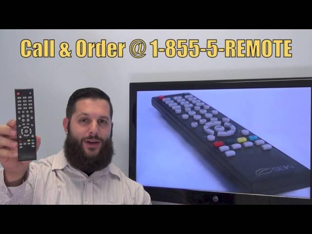 SEIKI SEI001 LED TV Remote - www.ReplacementRemotes.com