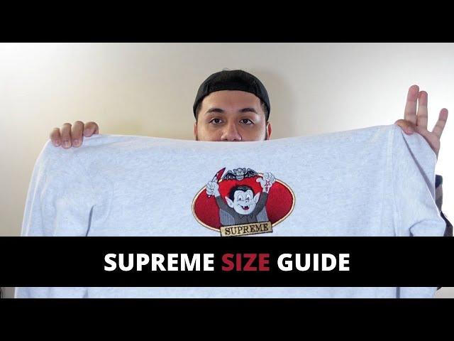 SUPREME SIZE GUIDE- FOLLOW UP, XL, XXL GUIDE!