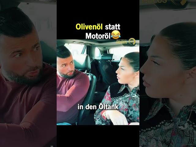 Olivenöl statt Motoröl  #Beziehung #Auto #Öl #Prank #Olivenöl #Comedy #BestTrendVideos #explore