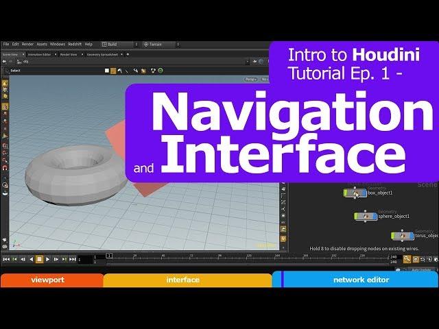 Intro to Houdini Tutorial Ep. 1 - Navigation and Interface