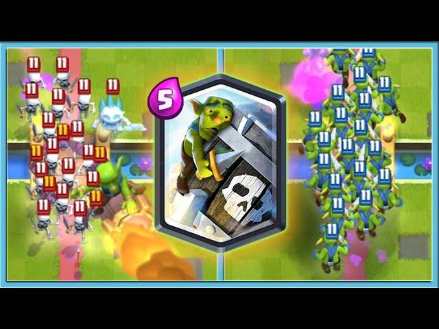  FUNNY MOMENTS WITH GOBLIN PARTY ROCKET / Clash Royale